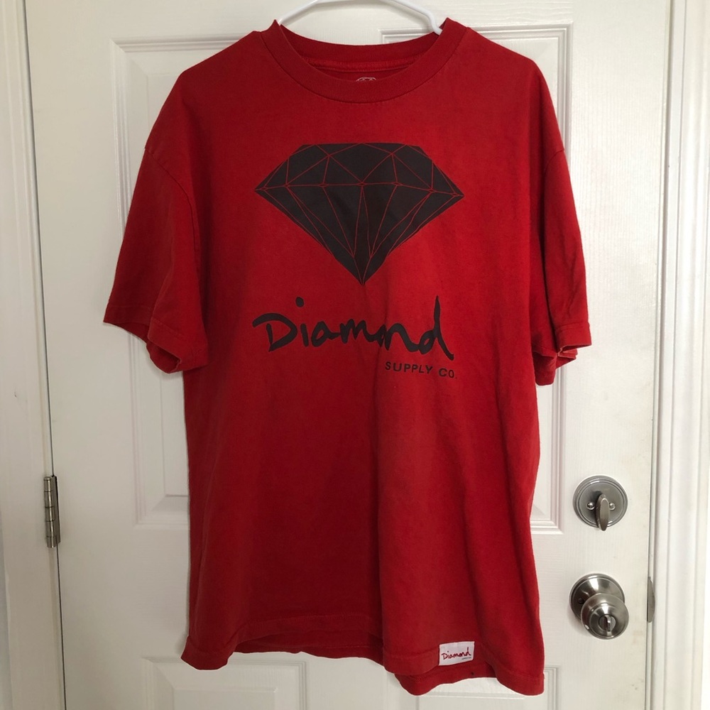 Diamond co supply red t shirt size XL